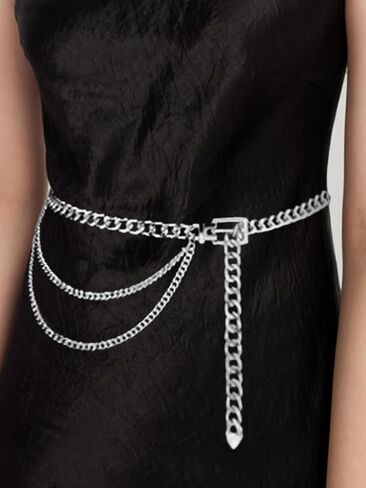 Multilayer Metal Waist Chain Belt Belly for Women Dresses Jewelry in Saudi Arabia