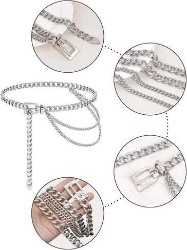 Multilayer Metal Waist Chain Belt Belly for Women Dresses Jewelry in Saudi Arabia