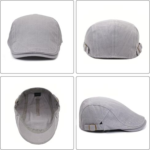قبعات موزع الصحف للرجال قبعة مسطحة من القطن قابلة للتعديل قابلة للتنفس قبعة أجرة أيرلندية للقيادة والصيد in Kuwait
