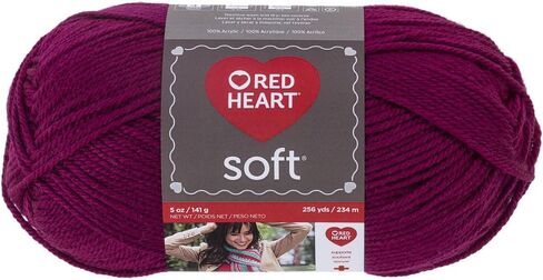 Red Heart Soft Dark Leaf Yarn - 3 Pack of 141g/5oz - Acrylic - 4 Medium (Worsted) - 256 Yards - Knitting/Crochet in Kuwait