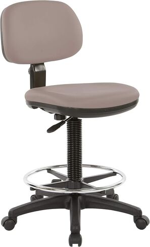 Office Star DC Series Adjustable Drafting Chair with Foot Ring and Sculptured Foam Seat, Dillon Blue Faux Leather in Saudi Arabia