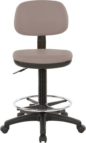 Office Star DC Series Adjustable Drafting Chair with Foot Ring and Sculptured Foam Seat, Dillon Blue Faux Leather in Saudi Arabia
