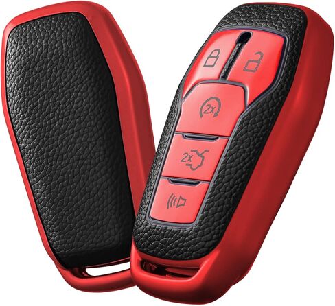 ELOHEI Soft TPU Car Key Fob Case Cover for Ford,Compatible with Ford F150 Explorer 2013-2016 Ford Fusion 2015-2017 Ford Mustang Edge Lincoln MKZ MKC MKX 5 buttons Smart Key in Saudi Arabia