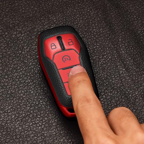 ELOHEI Soft TPU Car Key Fob Case Cover for Ford,Compatible with Ford F150 Explorer 2013-2016 Ford Fusion 2015-2017 Ford Mustang Edge Lincoln MKZ MKC MKX 5 buttons Smart Key in Saudi Arabia