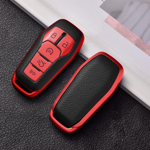 ELOHEI Soft TPU Car Key Fob Case Cover for Ford,Compatible with Ford F150 Explorer 2013-2016 Ford Fusion 2015-2017 Ford Mustang Edge Lincoln MKZ MKC MKX 5 buttons Smart Key in Saudi Arabia