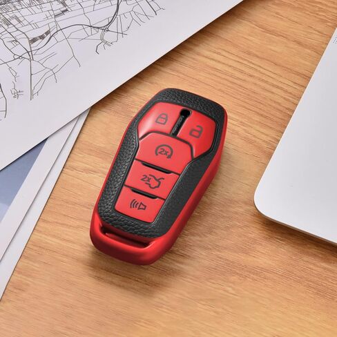 ELOHEI Soft TPU Car Key Fob Case Cover for Ford,Compatible with Ford F150 Explorer 2013-2016 Ford Fusion 2015-2017 Ford Mustang Edge Lincoln MKZ MKC MKX 5 buttons Smart Key in Saudi Arabia