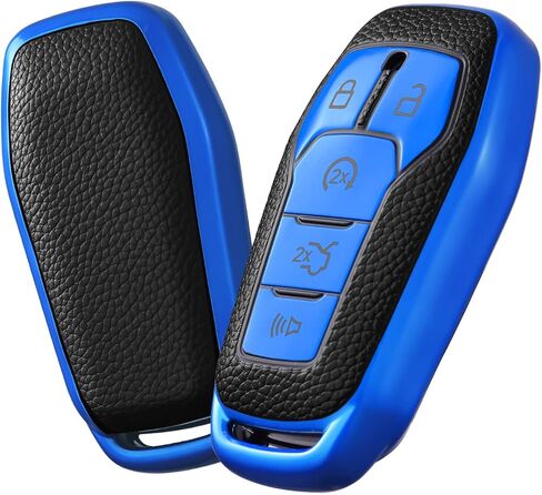 ELOHEI Soft TPU Car Key Fob Case Cover for Ford,Compatible with Ford F150 Explorer 2013-2016 Ford Fusion 2015-2017 Ford Mustang Edge Lincoln MKZ MKC MKX 5 buttons Smart Key in Saudi Arabia
