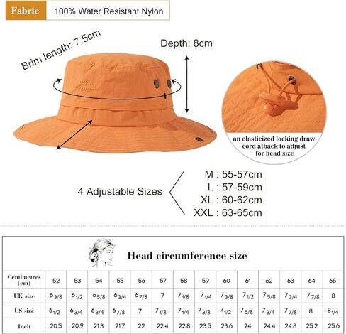 M/L/XL/XXL Ponytail Rain-Proof UV50+ Sun Hat Cooling Mesh Lining Unisex in Saudi Arabia