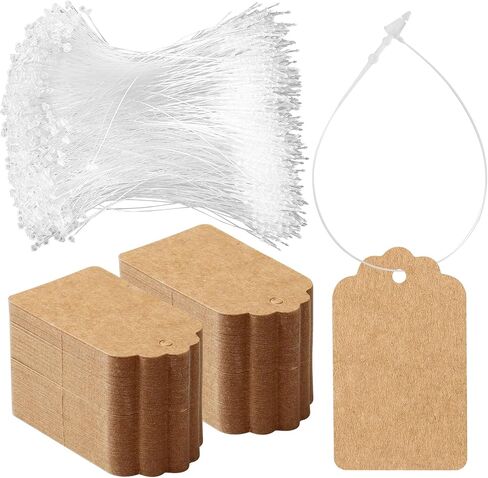 1000 Pieces White Marking Tags Jewelry Price Tags with 1000 Pieces Plastic Snap Locks White Display Tags for Pricing Shoes Clothes Gift Jewelry in Saudi Arabia