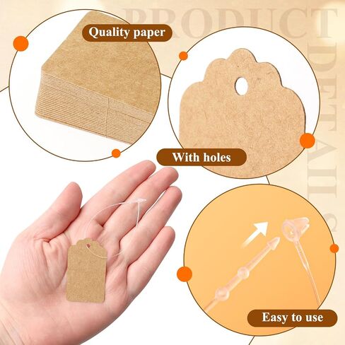 1000 Pieces White Marking Tags Jewelry Price Tags with 1000 Pieces Plastic Snap Locks White Display Tags for Pricing Shoes Clothes Gift Jewelry in Saudi Arabia