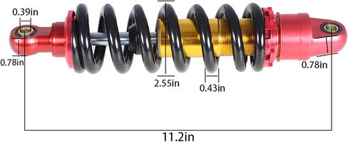 munirater Rear Shock Absorber Suspension Replacement for Dirt Bike TTR90 CRF70 SSR110 XR100 PW80 in Saudi Arabia