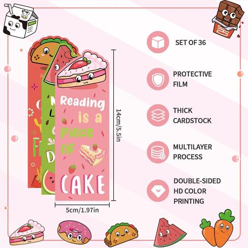 36 PCS Bookmark, Bookmarks for Kids, Book Marks for Reading, Bookmarks for Book Lovers, Book Marks for Reading Kids, Cute Bookmarks, Kids Bookmarks, Easter Gifts for Kids Girls Teens 3-5-6-8-12 in Saudi Arabia