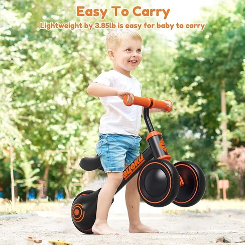 AyeKu Baby Balance Bike for 1 Year Old Boys Girls 12-24 Month Toddler Balance Bike, 4 Wheels Toddler First Bike, First Birthday Gifts in Kuwait