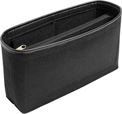 Purse Organizer Insert, Felt Bag Organizer with Metal Zipper, Tote Bag Organizer Insert with 6 Sizes, Compatible with Neverful Speedy Tote and More in Saudi Arabia