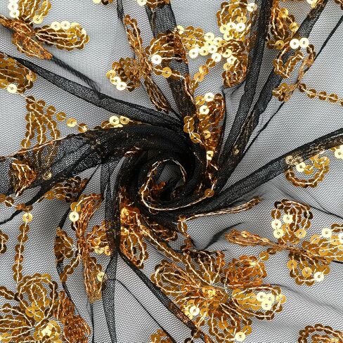 L'VOW Glittering 1920s Scarf for Women Mesh Sequin Wedding Cape Fringed Evening Shawl Wrap in Kuwait