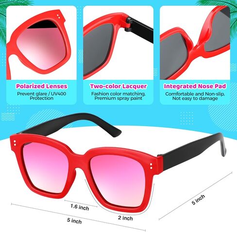 نظارات شمسية للأطفال من tepsmigo هدايا الحفلات - 24 حزمة من النظارات الشمسية للأطفال بكميات كبيرة للأولاد والبنات - نظارات شمسية للحفلات للأطفال وحفلات أعياد الميلاد، ومستلزمات حفلات التخرج، وهدايا حقيبة جودي، وهدايا حفلات حمام السباحة على الشاطئ in Kuwait