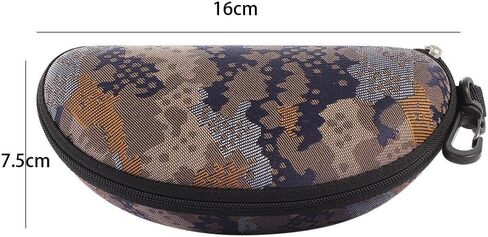 3PCS Camouflage Eyeglasses Case,Portable Zipper Eyeglasses Box Reading Glasses Holder Vintage Sunglasses Holder in Saudi Arabia