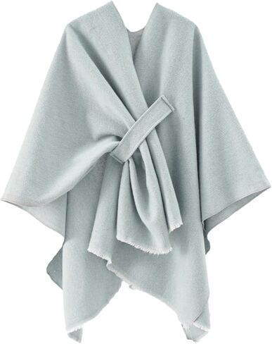 Women's Shawls Wrap Poncho Soft Capes Open Front Cardigan Large Blanket Wraps Cashmere Knitted Cloak Cardigan Warm in Saudi Arabia