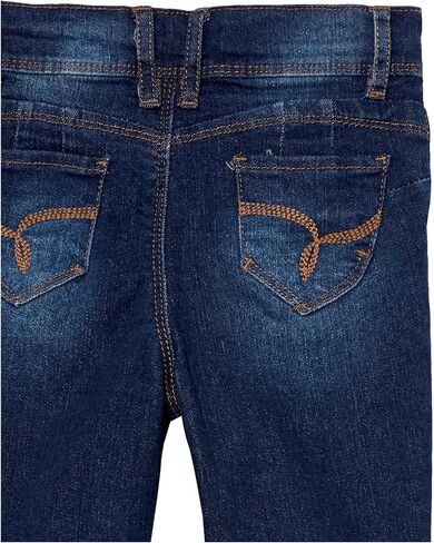YMI Toddler Girl Adjustable Waistband Snap Button Lightly Distressed Skinny Jean in Saudi Arabia