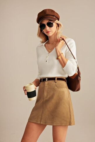 GRACE KARIN Womens 2024 Fall Long Sleeve V Neck Pullover Sweater Casual Lapel Collar Slim Fitted Knit Tops in Saudi Arabia