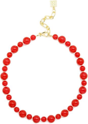 ZENZII Multi-size Glass Beaded Collar Necklace in Kuwait