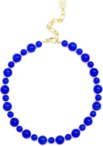 ZENZII Multi-size Glass Beaded Collar Necklace in Kuwait