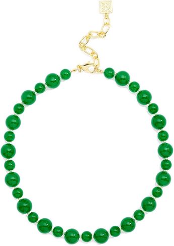 ZENZII Multi-size Glass Beaded Collar Necklace in Kuwait