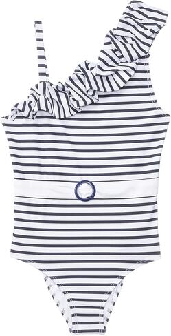 Janie and Jack Girls Stripe Onepiece (Toddler/Little Big Kid) in Saudi Arabia