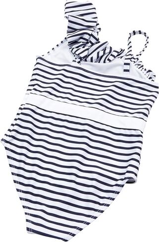 Janie and Jack Girls Stripe Onepiece (Toddler/Little Big Kid) in Saudi Arabia