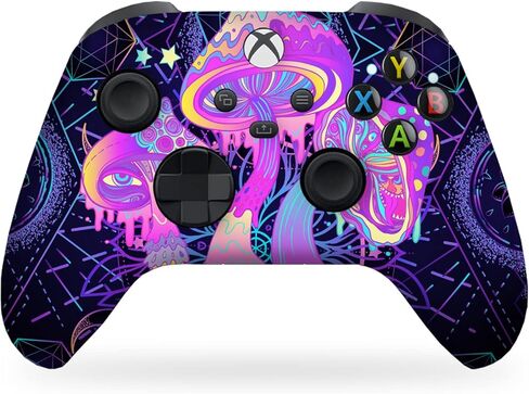 وحدة تحكم لاسلكية مخصصة لـ Psychedelic Mushrooms لأجهزة Xbox من BCB. وحدة تحكم Xbox الأصلية متوافقة مع وحدة تحكم Xbox One / Series X & S. مخصصة مع طباعة نقل المياه (وليس الجلد) in Kuwait