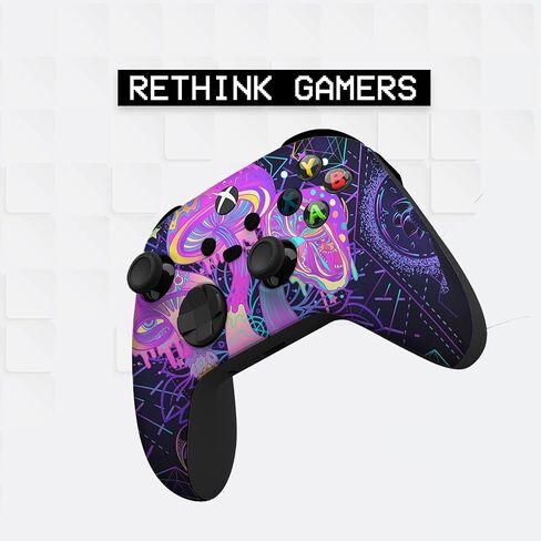 وحدة تحكم لاسلكية مخصصة لـ Psychedelic Mushrooms لأجهزة Xbox من BCB. وحدة تحكم Xbox الأصلية متوافقة مع وحدة تحكم Xbox One / Series X & S. مخصصة مع طباعة نقل المياه (وليس الجلد) in Kuwait