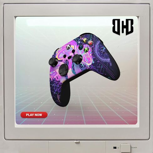 وحدة تحكم لاسلكية مخصصة لـ Psychedelic Mushrooms لأجهزة Xbox من BCB. وحدة تحكم Xbox الأصلية متوافقة مع وحدة تحكم Xbox One / Series X & S. مخصصة مع طباعة نقل المياه (وليس الجلد) in Kuwait