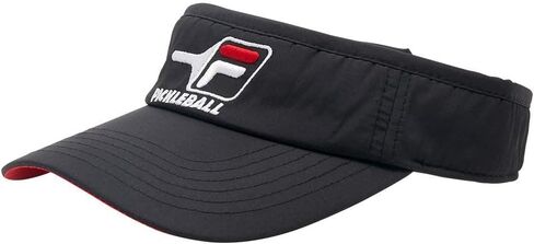 Fila Pickleball Visor Black/Chinese Red 1SZ in Saudi Arabia