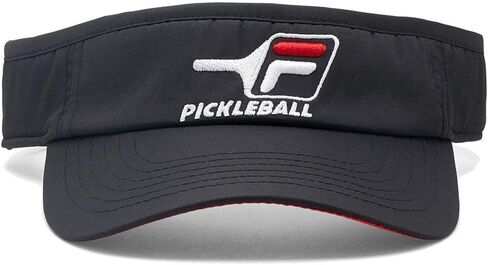 Fila Pickleball Visor Black/Chinese Red 1SZ in Saudi Arabia