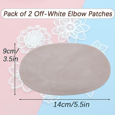 Pack of 2 Elbow Patches for Sweaters, PU Leather Sew-On Elbow Knee Patches, Clothing Fabric Repair Patches Crafts for Hats Jackets Shirts Trousers (Red, 5.51x3.54 Inch) in Saudi Arabia