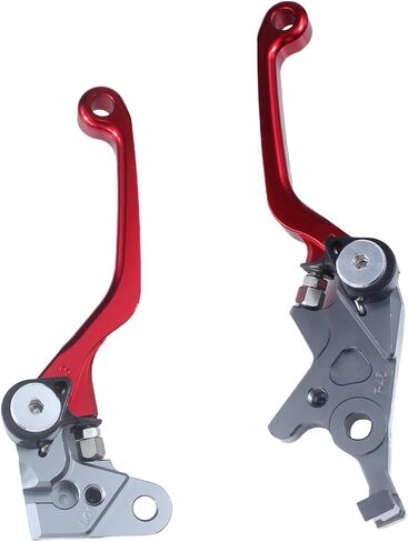 Motorcycle CNC Foldable Pivot Master Cylinder Clutch Brake Lever Handle for CRF150L CRF 150 L 2018 2019 2020 (L01R45red) in Saudi Arabia