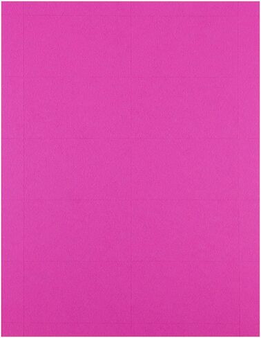 JAM PAPER Printable Business Cards - 3 1/2 x 2 - Brite Hue Blue - 100/Pack in Saudi Arabia