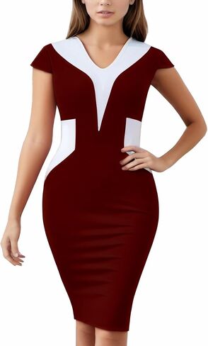 FORTRIC Women Wear to Work Office Business Wedding Guest Cocktail Party Dresses in Saudi Arabia