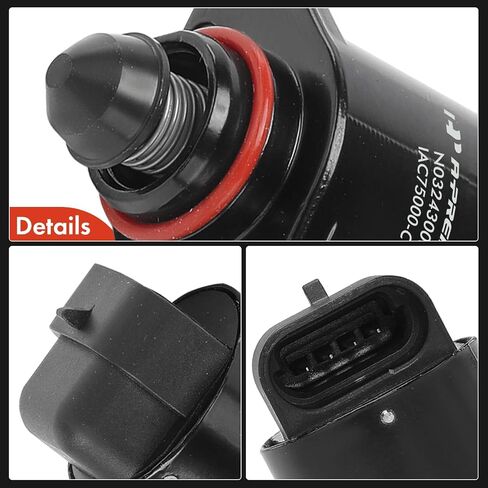 A-Premium Fuel Injection Idle Air Control Valve Compatible with Honda Passport & Acura SLX & Dodge Monaco & GMC Safari & Isuzu Amigo, Rodeo, Trooper & Oldsmobile Aurora, Intrigue & Chevrolet Astro in Saudi Arabia