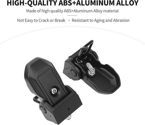 JeCar JK Hood Latches Aluminum Locking Hood Catch Exterior Accessories Compatible with Jeep Wrangler 2007-2024 JK JL & Gladiator JT Truck, Black in Saudi Arabia
