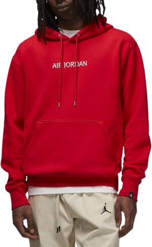 Nike Mens Jordan Heavyweight Fleece Pullover Hoodie L Red in Saudi Arabia