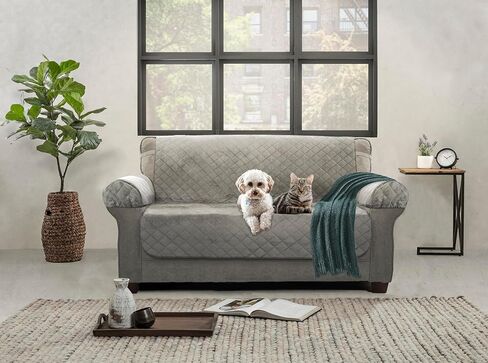 Zenna Home Protector, Chocolate/Brown Waterproof Plush Loveseat Furniture Cover, Lovesweat (EFCPLNSBR) in Kuwait