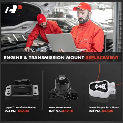 A-Premium Engine Motor and Transmission Mount Kit Compatible with Ford Fusion 2013 2014 2015 2016 2.5L, 3-PC Set, Replace# 6G9Z6068A, DG9Z6038H in Saudi Arabia