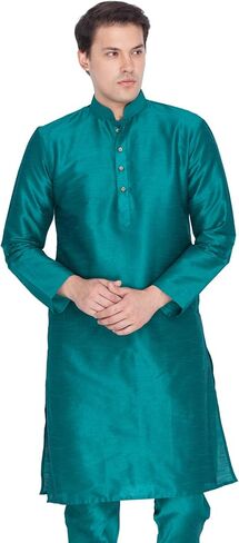 Elina fashion Men's Tunic Banglori Silk Kurta Pajama Set Indian Traditional Wear in Saudi Arabia