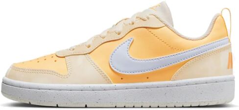 حذاء Nike Court Borough Low Recraft للأطفال الكبار (DV5456-107، عاجي شاحب/لون بطيخي/أبيض/رمادي لكرة القدم) مقاس 5 in Saudi Arabia