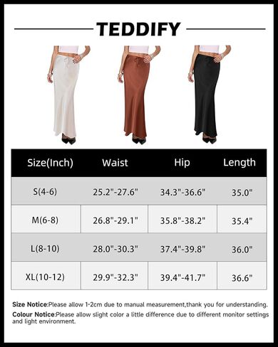 Women's Drawstring High Waisted Satin Maxi Skirt A-Line Flowy Silk Fall Elegant Long Skirts for Women in Saudi Arabia