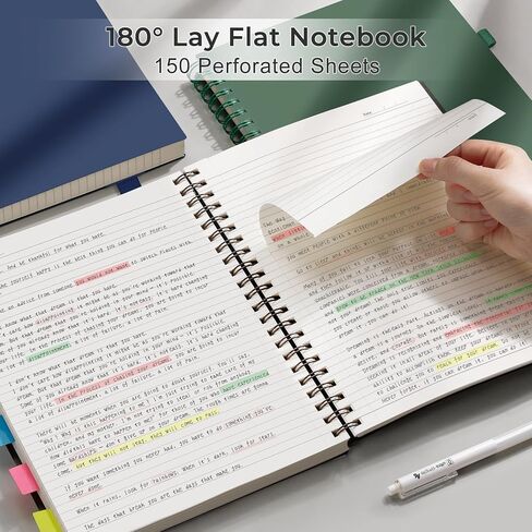 AHGXG Spiral Journal Notebook - College Ruled Notebook 8.5" x 11", 300 Pages Thick Journal for Women, 100GSM Thick Paper, Plastic Hardcover A4 Journal for Writing Work School Supplies, Pink in Kuwait