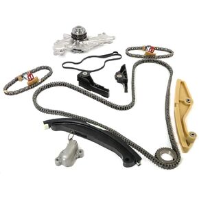Timing Chain Kit with Water Pump Fits for 2012-2016 EDGE/FLEX for 2011-2017 EXPLORER for 2015-2019 POLICE INTERCEPTOR SEDAN 3.5L 3.7L Replace OE BL3Z-6268-A AT4Z-6306-A