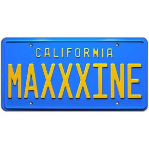 MaXXXine | Mia Goth | Metal Stamped License Plate