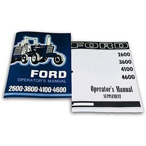 Operators Manual for Ford 2600 3600 4100 4600 Tractor Owners Supplement Manual Set